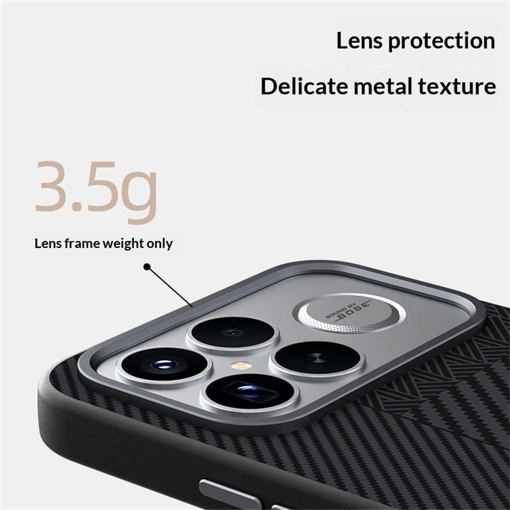 ABEEL For Xiaomi Redmi K90 5G/Poco F8 Pro Magnetic Case PC + TPU + Aluminum Alloy + PU Leather Slim Phone Back Cover