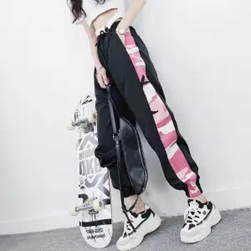 Fashion Women Joggers Casual Loose Side Striped Long Pants Sweatpants Trousers Leggings Sweat Wear