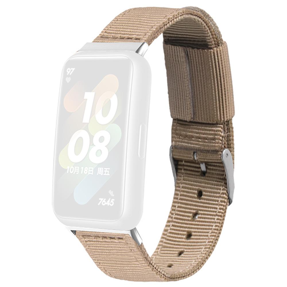 For Honor Band 10 / 9 Woven Nylon Watch Band Pin Buckle Strap