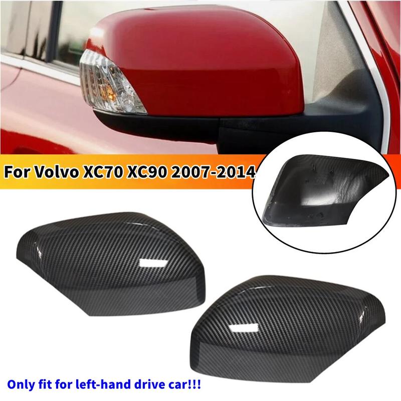 For Volvo XC70 2008-2012 XC90 2007-2014 Car Replacement Rearview Side Mirror Cover Wing Cap Exterior Case Trim Accessories Parts