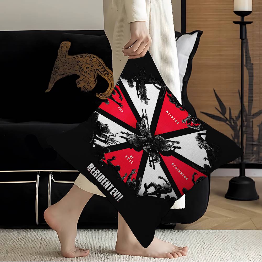 Classic Video Game RResidentsEEvils Pillow Gifts Home Office Furnishings Bedroom Sofa Car Cushion Cover Case 45x45cm