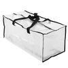 Oversized Moving Bags Waterproof Transparent with Zippers Heavy Duty Storage Bag for Space Saving