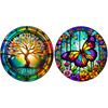 HuaCan Diamond Painting DIY Kit Lanscape Butterfly Picture Full Round Drill Mosaic Tree Paintings Rhinestone Embroidery Art Craft Home Wall Decor