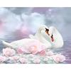 50X40CM  5D DIY Diamond Painting Embroidery Full Mosaic Cross Stitch Decor Swan Crystal Drawing