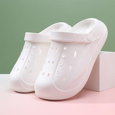 Баотоу шлепанцы женские на толстой подошве с увеличением роста нескользящие шлепанцы EVA износостойкие и не вызывающие запаха ног уличные пляжные дышащие сандалии