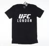 Мужская черная спортивная футболка UFC с графическим принтом S