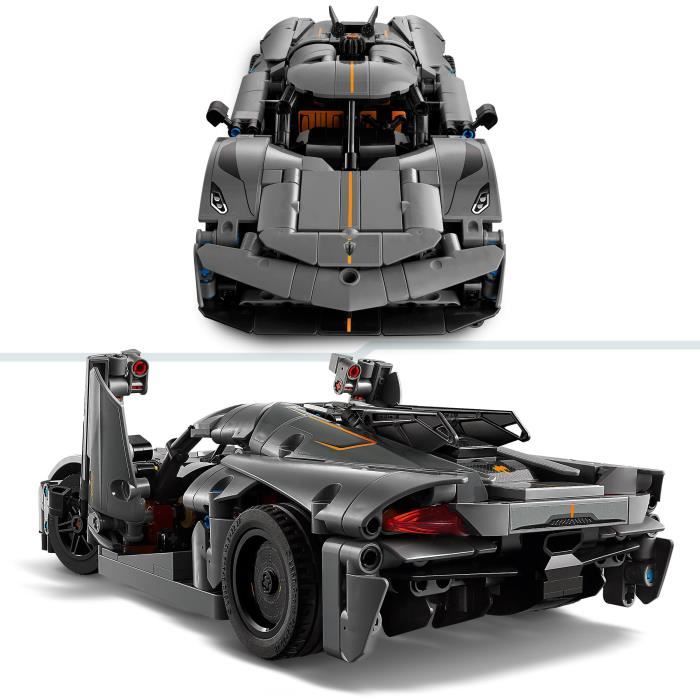 LEGO® Technic 42173 Hypercar Koenigsegg Jesko Absolut grise - Set de construction