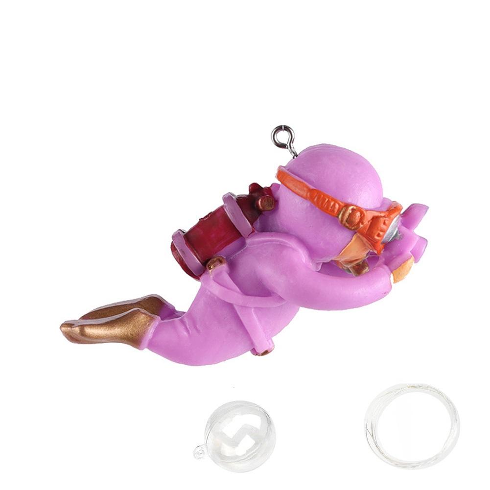 Resin Floating Diver Ornament Simulated Underwater World Aquarium Fish Tank Landscaping Decoration