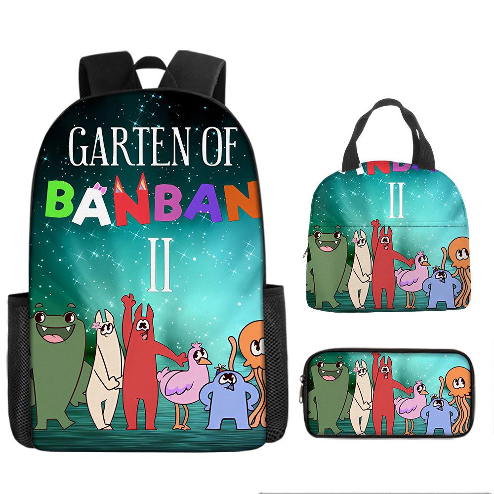 Class Garden Cartoon Primary and Secondary School School Bag Children's Backpack Backpack Three-piece Set