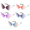 Vintage Metal Eyewear Retro Sun Glasses UV protection Rimless Sunglasses Butterfly Sunglasses