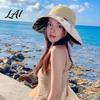 Summer Straw Hat for Outdoor Activities Wide Brim Sun Hat with Breathable Hollow Knit Women Design Foldable Beach Travel And Vacation Bonnet