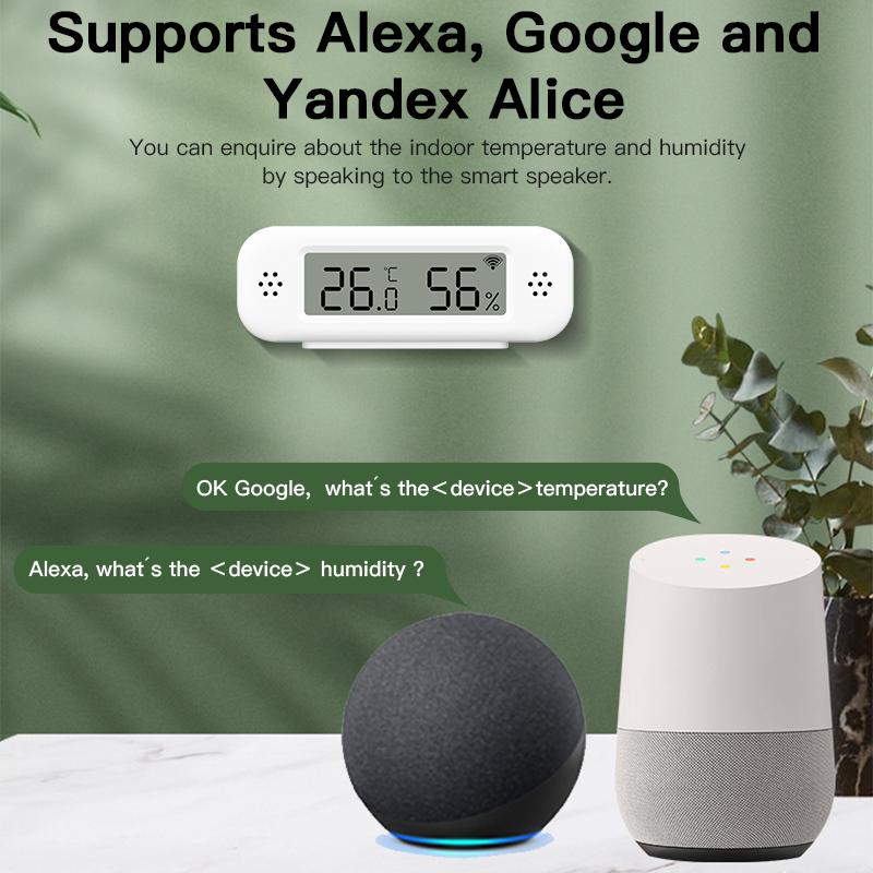 Tuya Zigbee 3.0 Temperature Humidity Sensor APP Remote Control Thermometer Hygrometer Work With SmartLife Alexa Zigbee2Mqtt ZHA