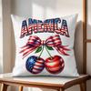 Happy th Anniversary Cushion Cover Natural Linen Organic Fabric DoubleSided Printing Couch Pillow Covers Home Decor