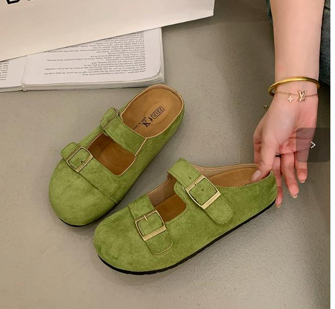 Бокен Шлепанцы Летние и весенние Туфли на толстой подошве Туфли Muller and Mary Jane Полутапочки