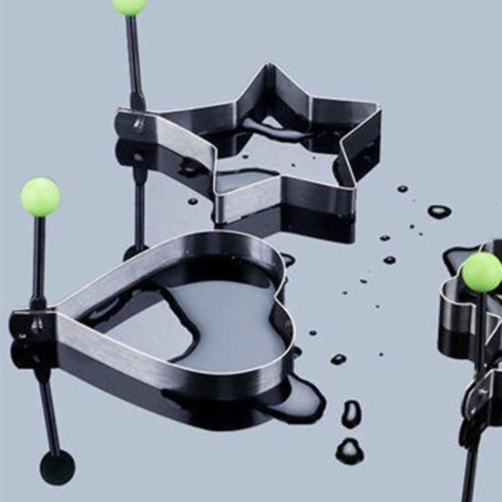 Форма для омлета Кольца для яиц из нержавеющей стали Антипригарные Любовь Звезда Цветок Форма для жареных яиц Форма для блинов Кухонные гаджеты