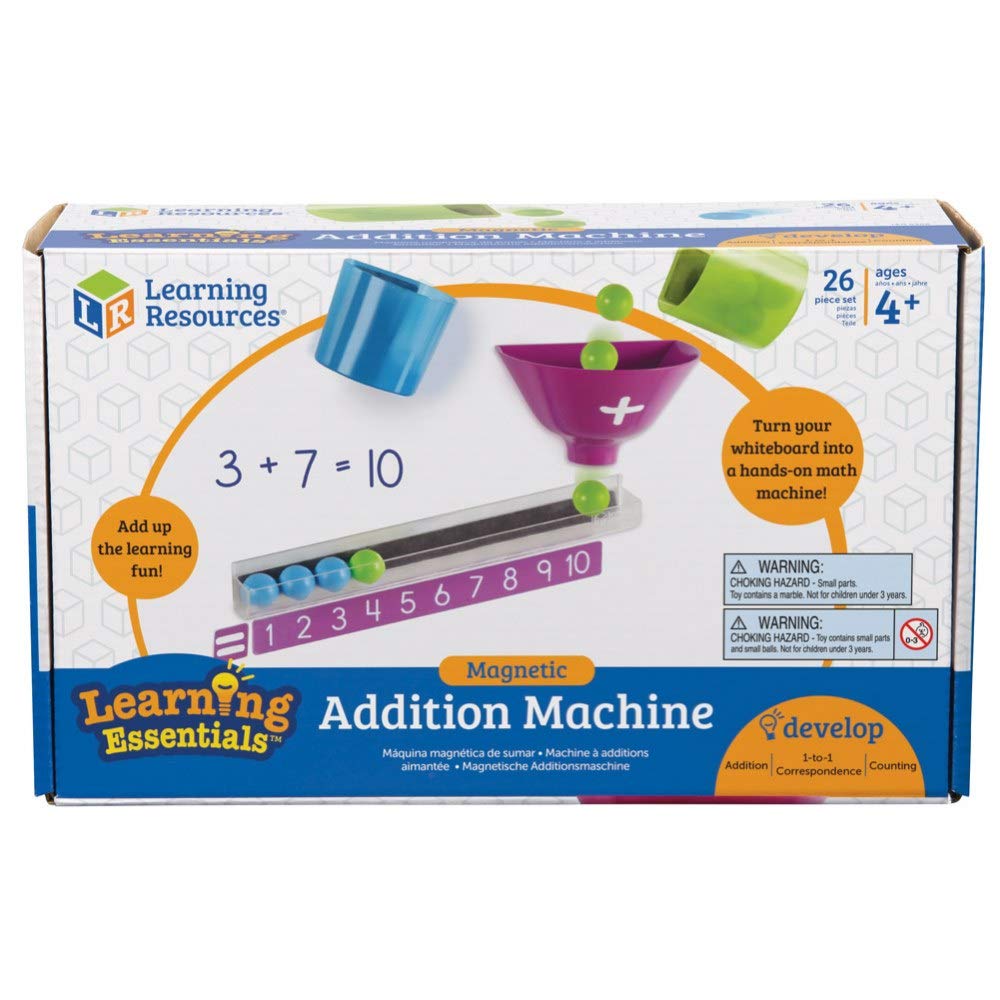 Learning Resources Math Learning Materials Magnetic Addition Machine LER6368 Authentic