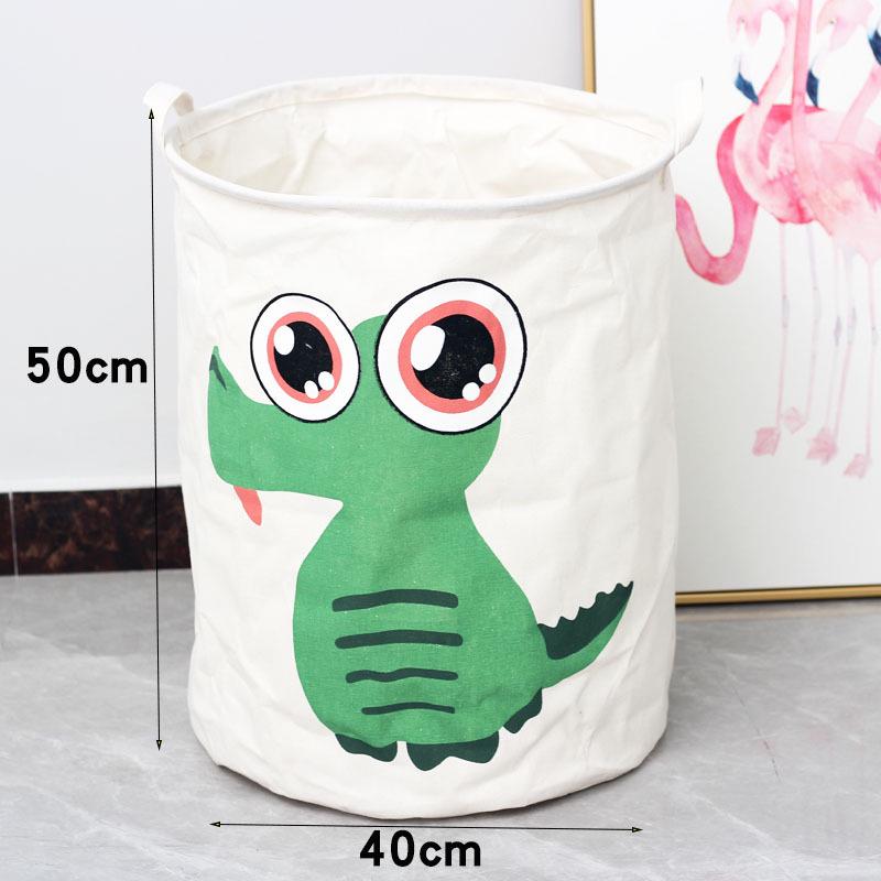 Extra Large Cotton Linen Folding Laundry Basket and Toy Hamper