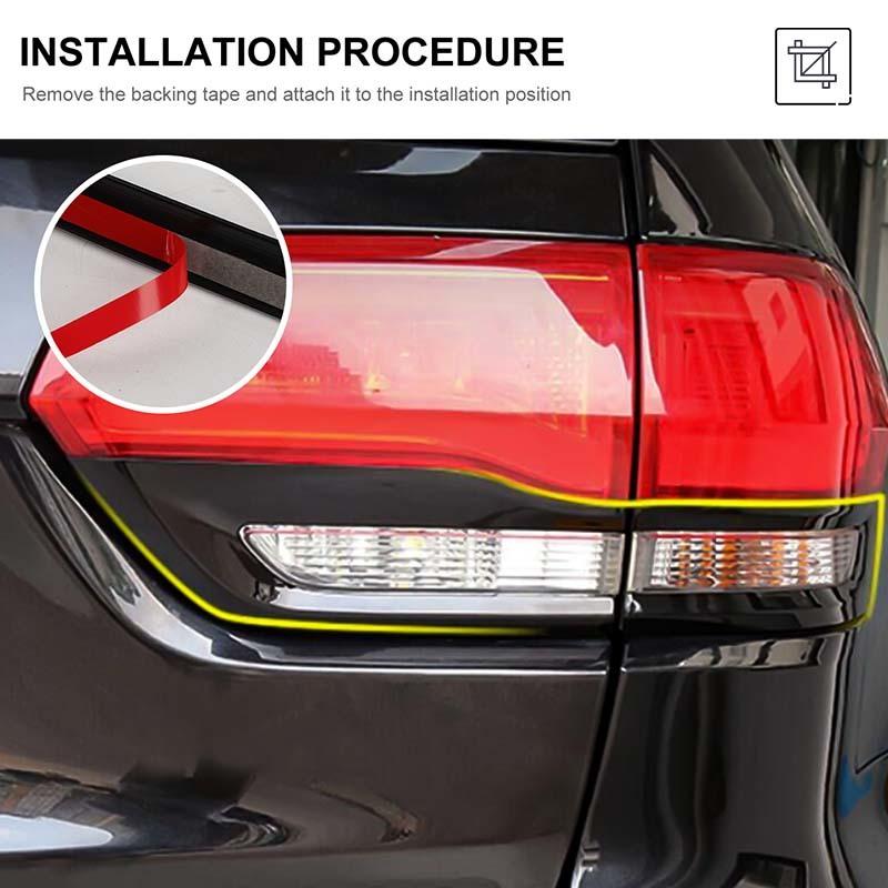 Автомобильные передние противотуманные фары, украшения, аксессуары для задних фонарей, декоративные наклейки для Jeep Grand Cherokee 2014-2017, внешние аксессуары для автомобиля, АБС-пластик