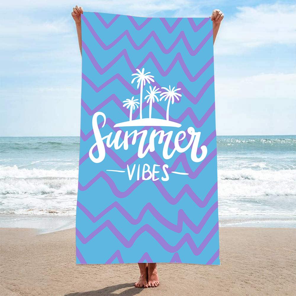 Locomotive Enthusiasts Sports Towels Quick-drying Double-sided Velvet Beach Towels Printed Bath Towels