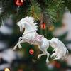 Юйшэн Лошадь Орнамент Акриловый 2D Плоский Реалистичный Конь Подвеска с Шнурком Новогодняя Елка Праздничный Домашний Декор