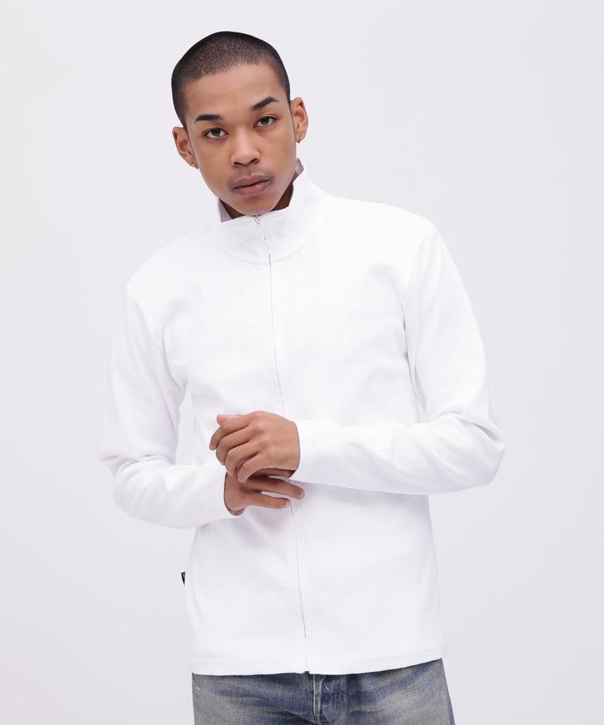 AVIREX DAILY STAND ZIP RIB JACKET 6153642 S white