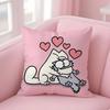 ГОРЯЧИЙ-Мультяшный Чехол для подушки S-Simons-Cat Плюшевая ткань Мягкий С двусторонним принтом Диван Теплый Зимний Дом Подарок Наволочка