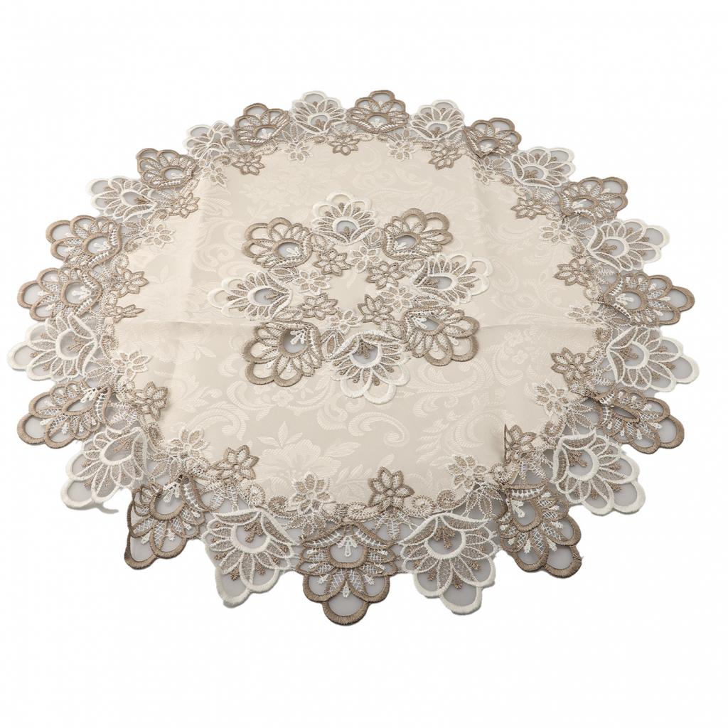 Чехол на обеденный стол Скатерть Пылезащитный Дом Фестиваль Кружево Круглый