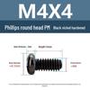 Yigu Black Nickel Carbon Steel PM Phillips Round Head Screws m2-m4 Pan Head Machine Screws for Electronics