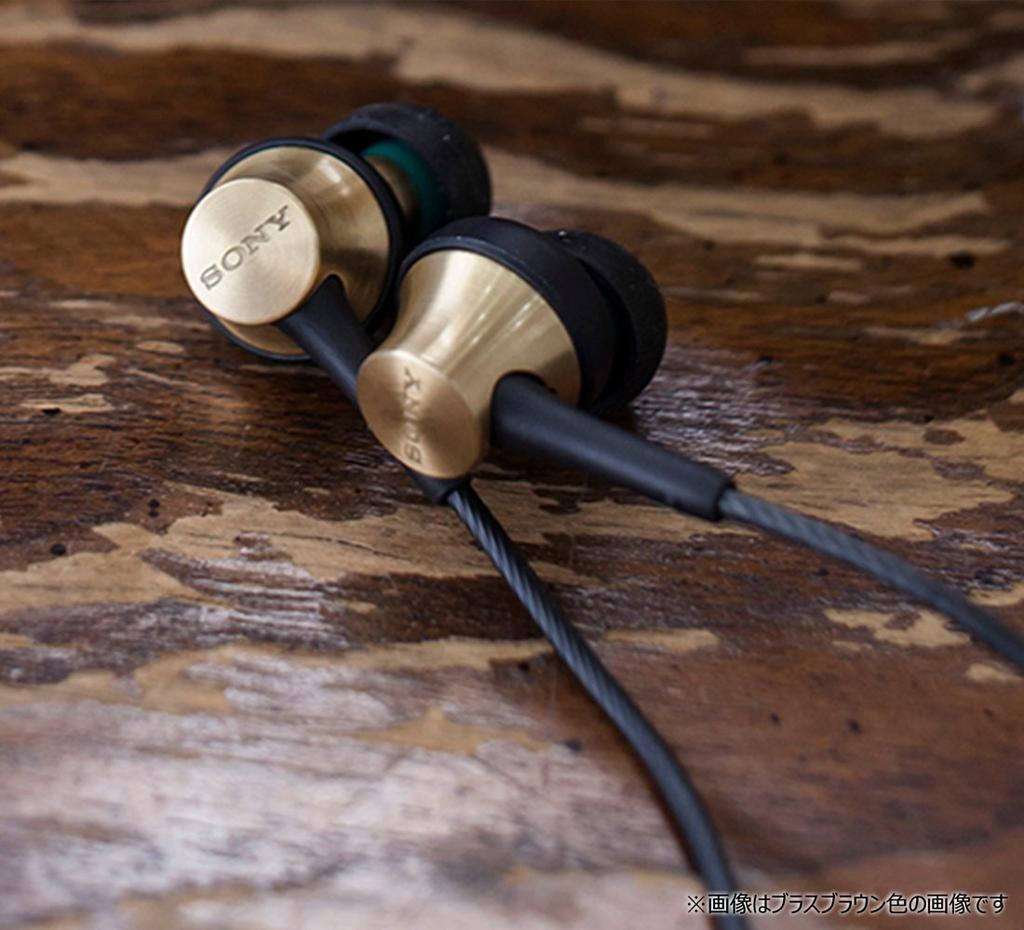 Sony Наушники канального типа с латунным корпусом и микрофоном латунный черный MDREX650AP BQ MDR-EX650AP