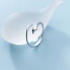 New 925 Sterling Silver Women Ring Fashion All -Match Ocean Series Small Fish Adjustable Index Finger Rings Jewelry Gift