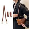 Кожаный ремень для сумки через плечо, сменный, подходит для Le Pliage Mini Brown [jiesinlov] Ремешок, (Короткие и золотые)