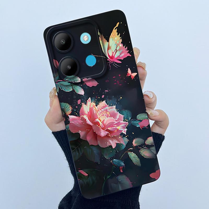 Чехол для Infinix Smart 7 X6515 Smart 7 HD X6516 Модный Простой Чехол Мягкий Силиконовый Чехол для Телефона Для infinix Smart7 Plus Чехлы