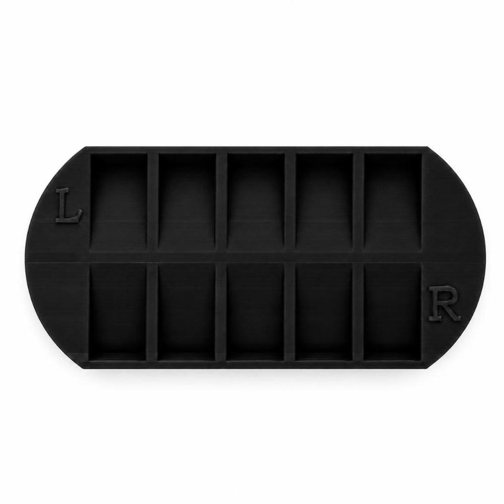 Reusable False Nail Display Organizer 8 Grids Nail Storage Tray Home Salon Use