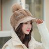 Hat Female Autumn and Winter Japanese Cute All-match Thick Warm Plush Cap Octagonal Cap