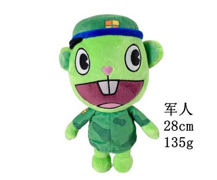 Cute Green Cartoon Character Plush Toy with Red Cherry Hat Soft and Cuddly Stuffed Animal for Kids and Collectors
