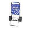 Beach Dolly with Big Wheels for Sand, 15.4" x 15.7" Cargo Deck, w/ 10" PE Solid Wheels, 69LBS Loading Capacity Folding Sand Cart, Heavy Duty Cart for
