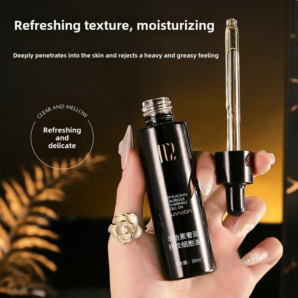 Роскошное клеточное масло с овечьей плацентой, разглаживающее морщины, интенсивная обновляющая сыворотка для кожи, увлажнение и сияние молодости