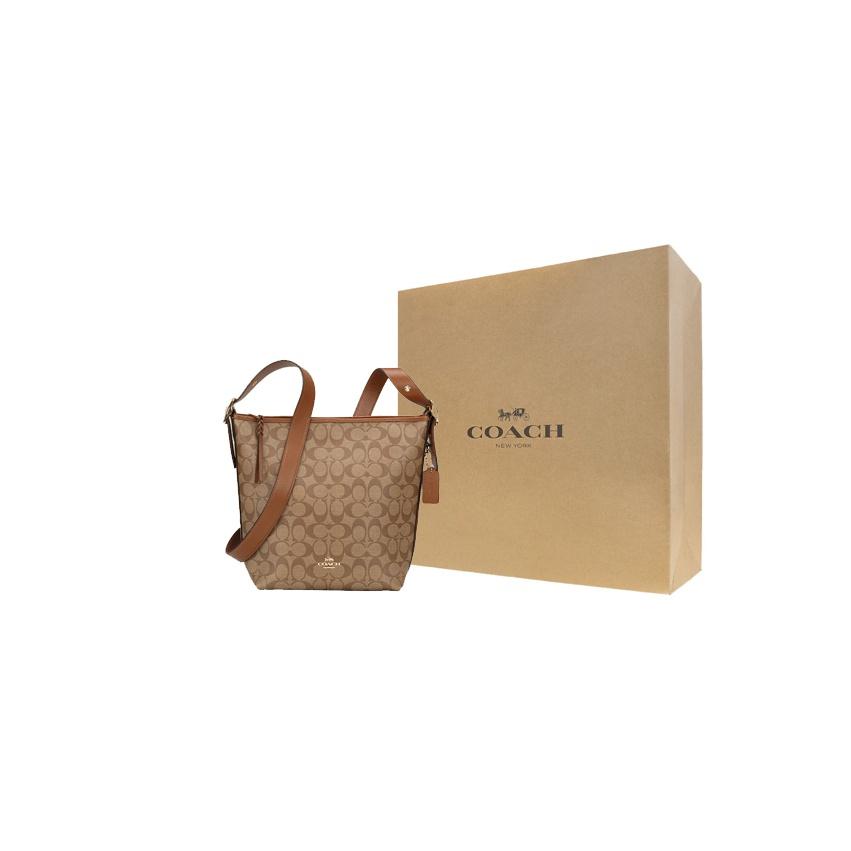 Coach 23 New Fashion Zipper Closure Leather Shoulder Bag Women Shoulder Bag Khaki Multicolor C2819-IMS5U