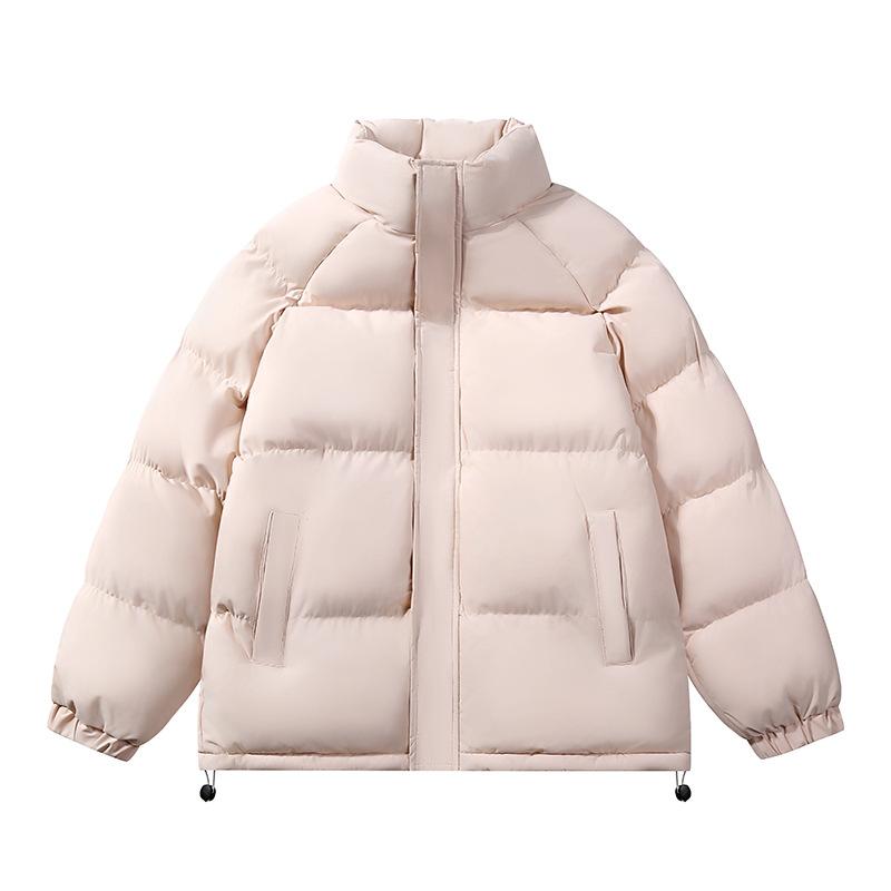 Men's Cotton Clothes Winter Thickened New Trendy Cotton-padded Clothes Without Hats Stand-up Neck Bread Clothes Trendy Jacket