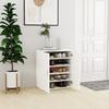VidaXL Shoe Cabinet, Shoe Cupboard with Shelf, Storage Furniture Entrance Living Room, Modern, White 808918