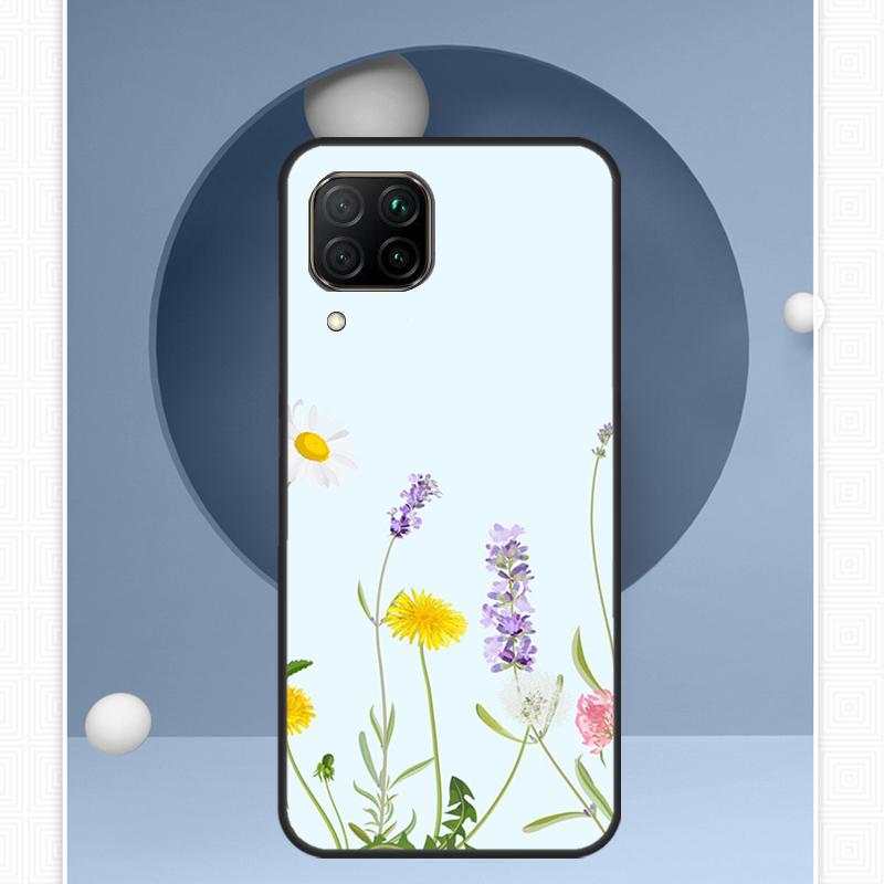 Цветы лавандово-фиолетовые для Huawei Nova 12i 12s 11i 8i Y91 Y60 Y70 Y72 Y90 Y61 9 10 SE P20 P40 Lite P30 P60 Pro Чехол