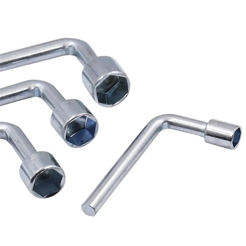 7/8/10/12/13/14mm L-Shaped Socket Wrench Hexagonal Wrench Multi Triangle Wrench Mini Socket Wrench Handheld Disassembly Tool Thread Lock3