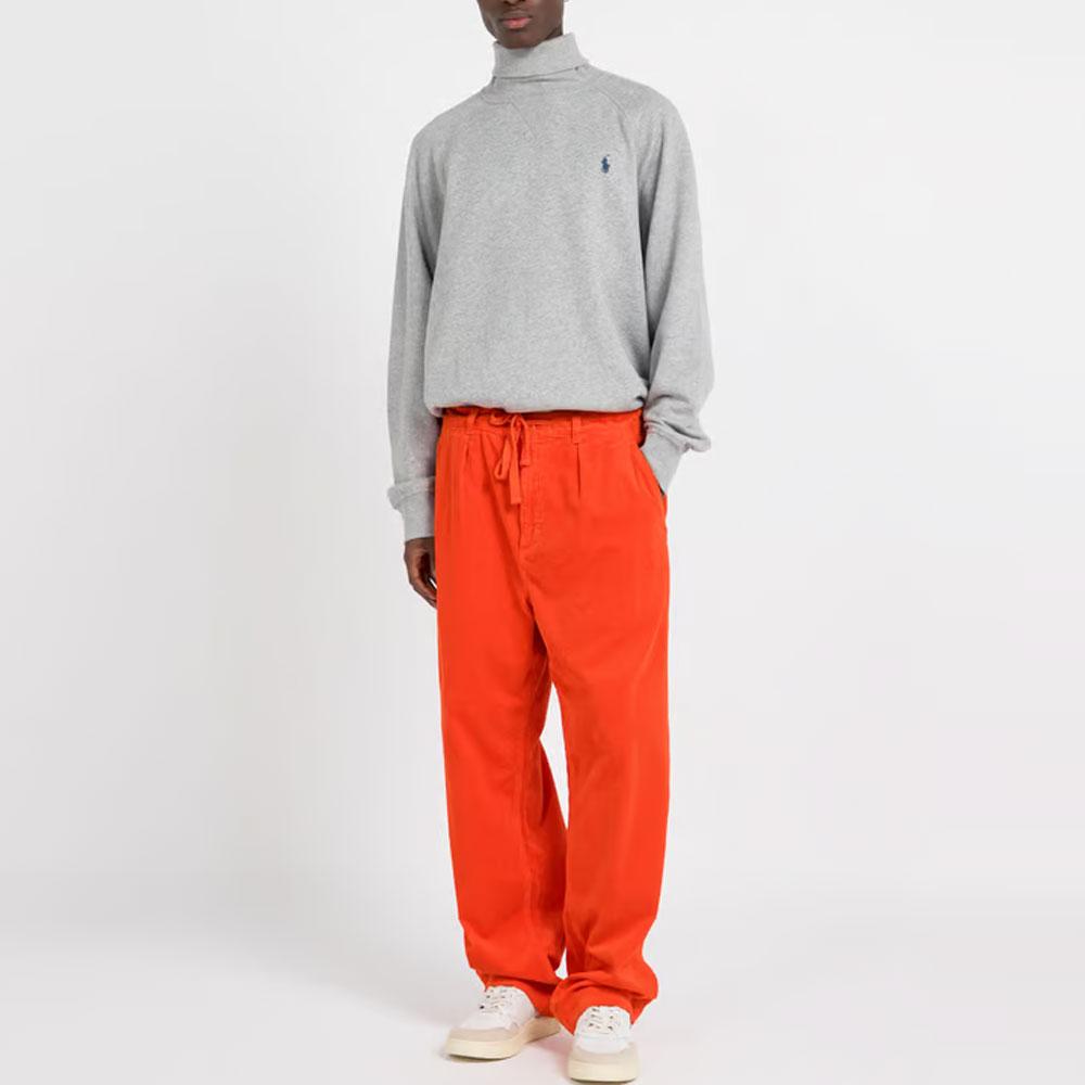 Polo Ralph Lauren Однотонный с вышивкой логотипа Свитшот с высоким воротом и длинным рукавом Мужской свитшот Серый 710951747-002