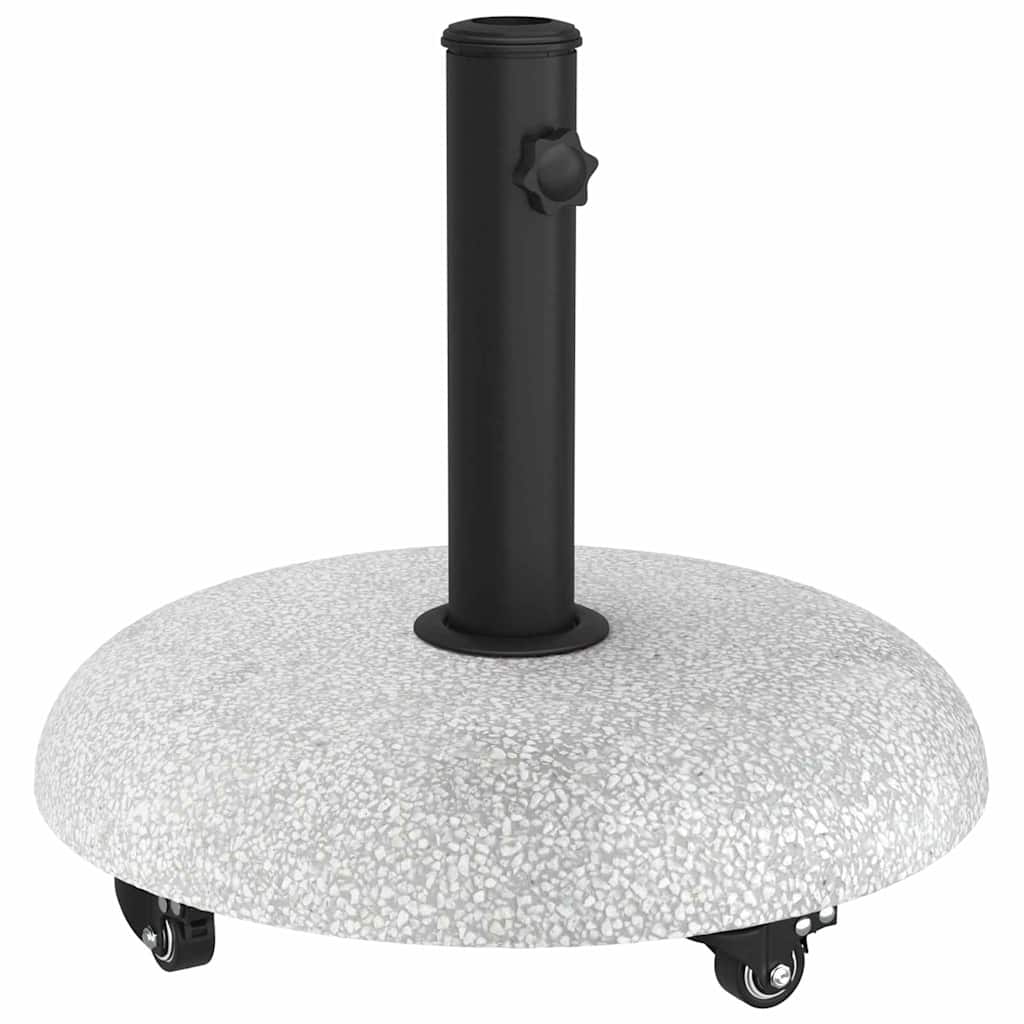Sun Umbrella Base 21 kg Light Grey Concrete Round