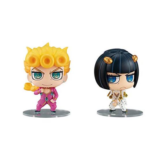 Chimi Mega Buddy Bizarre Golden Wind Giorno Giovanna Bruno Bucciarati 65mm PVC Figure Series! JoJo's Adventure & Set, Approx. Pre-painted