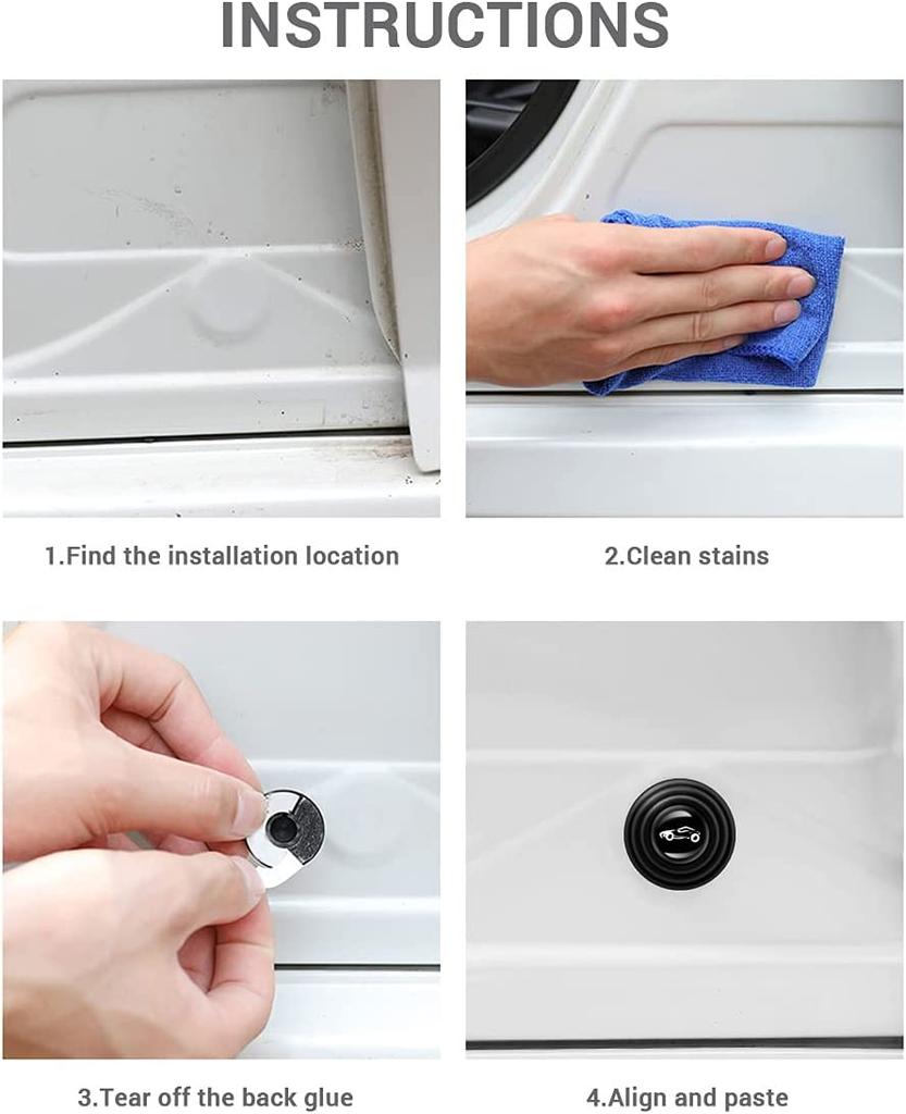 5/30 шт. противоударные накладки на двери автомобиля, звукоизоляция и амортизирующая прокладка, декоративная наклейка, запчасти для автомобилей и грузовиков, аксессуары