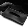 Interior Decor PU Leather Car Tissue Holder Universal Soft Sun Visor Attachment Elegant Creative Auto Storage Case On-The-Go