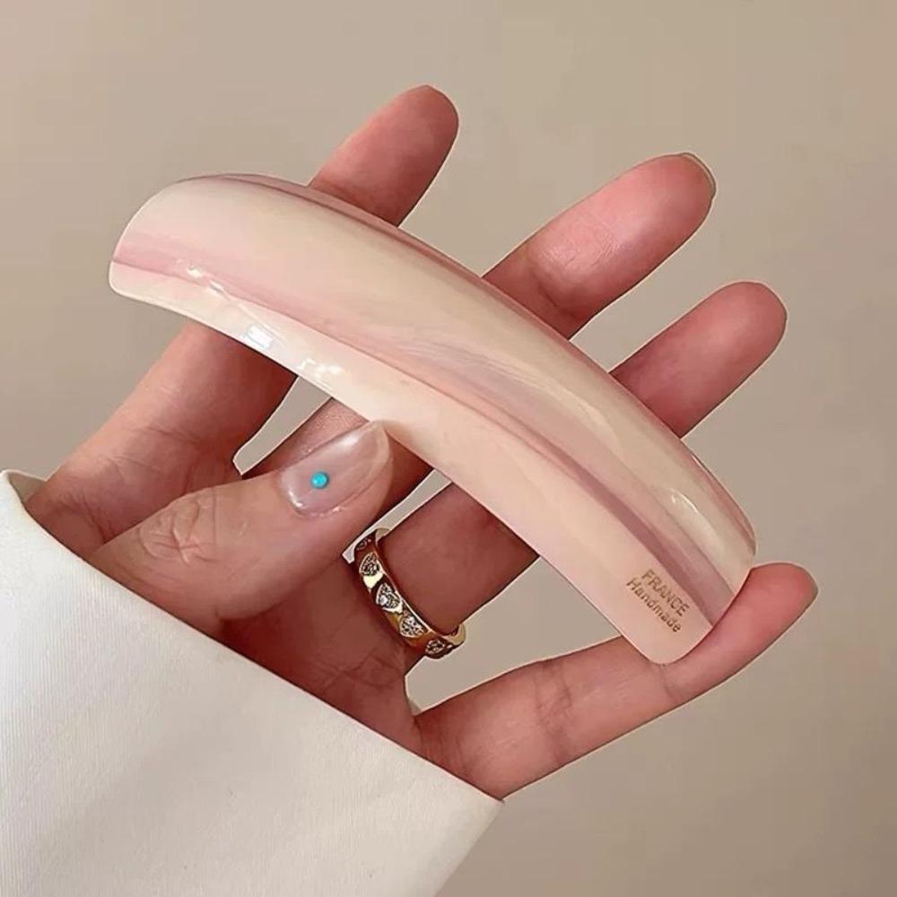 Эллиптическая ацетатная заколка для волос Геометрическая большая заколка Милая заколка-пружинка Женская