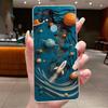 For Oppo A15 CPH2185 Case A15S CPH2179 Clear Fashion Butterfly Flowers Painted Soft TPU Back Cover For Oppo A15 A15S Phone Case