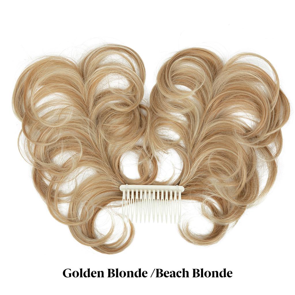 Wigs, Hair Rings, Women'S Balls, Adjustable Plug-In Comb, Fluffy Lazy Disc Hair Artifact, Wig Short Ponytail.